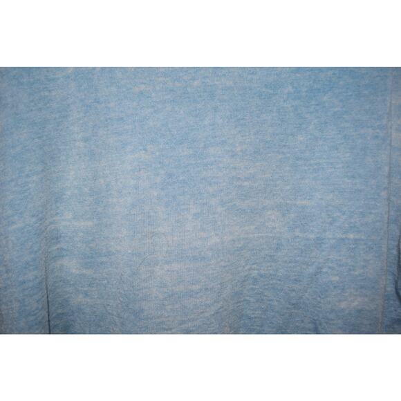 Free People We The Free Blue Raw Hem Deep V Neck Tee Womens Small - Picture 2 of 4